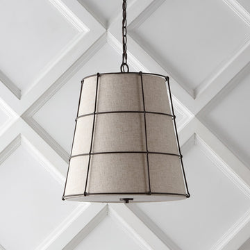 Silas Rustic Farmhouse LED Flush Mount - JONATHAN Y